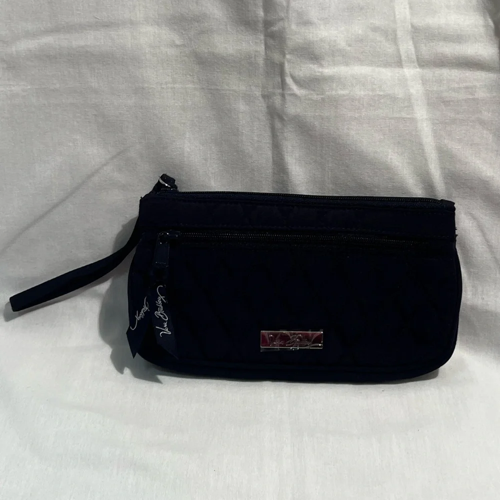 Vera Bradley Quilted Classic Navy Wristlet